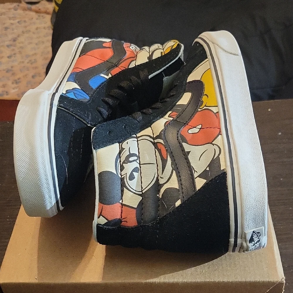 Vans Disney X Sk8-Hi "Mickey and Friends" (2018) Mens 7.5 Womens 9 EUC - Picture 8 of 10